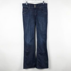 Hudson Womens Bootcut Flap Pocket Dk Wash Jeans 28